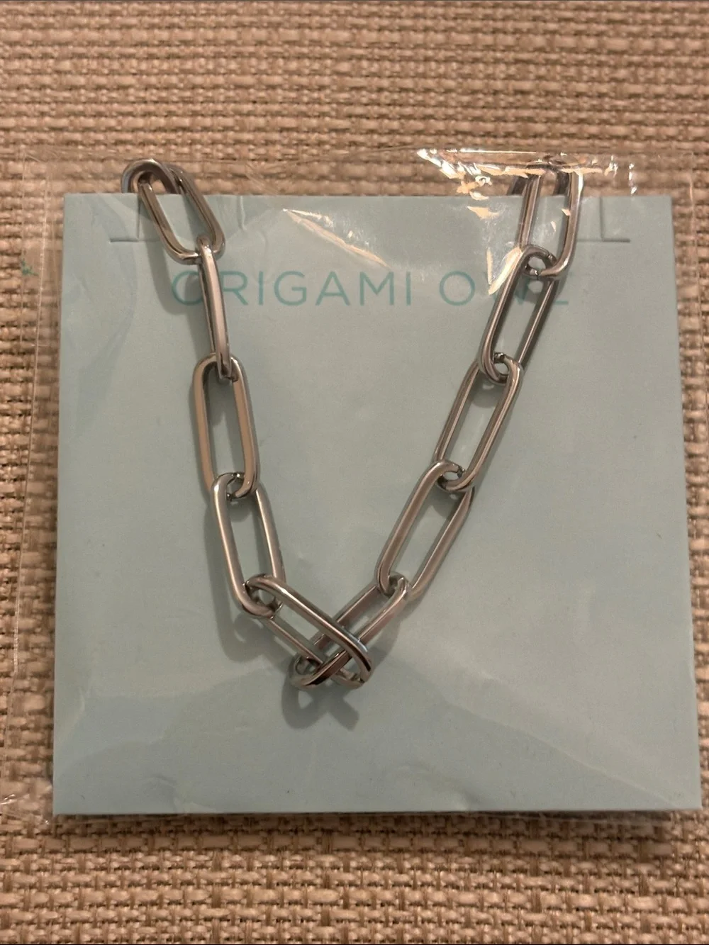 NEW Origami Owl Silver Paperclip Chain Necklace 18-20”